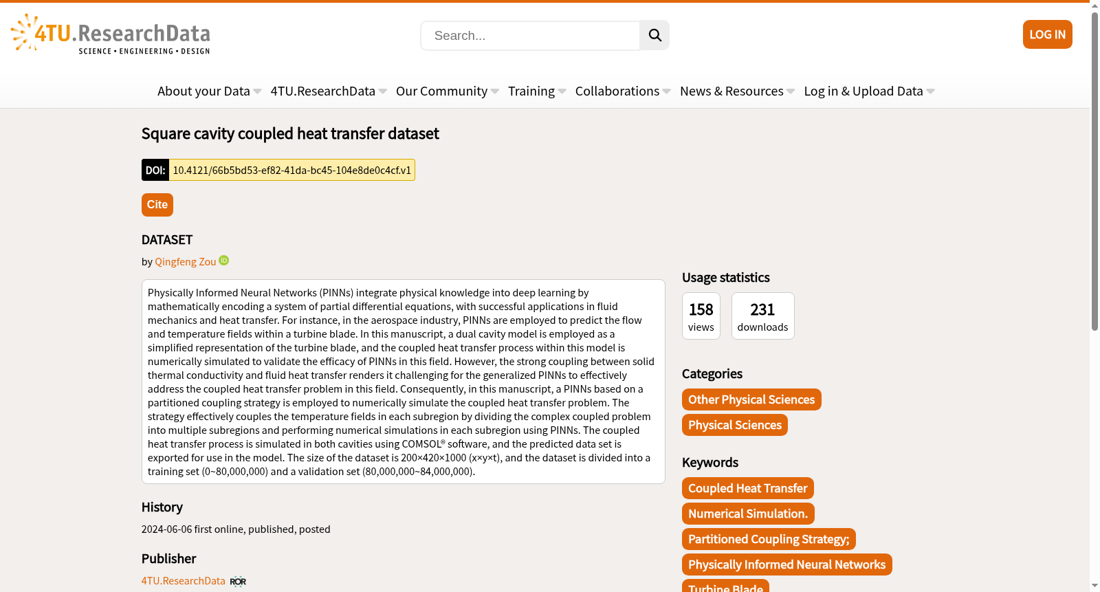 Square cavity coupled heat transfer dataset 数据集图片