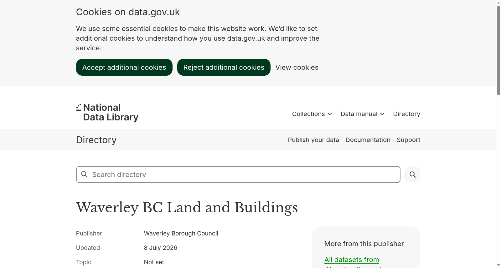 Waverley BC Land and Buildings 数据集图片