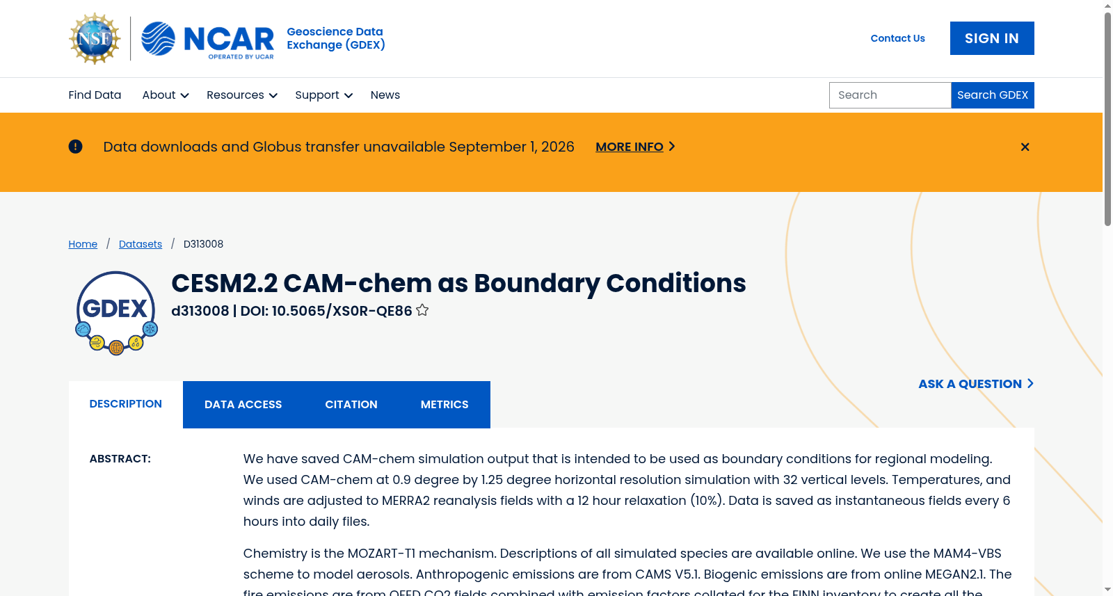CESM2.2 CAM-chem as Boundary Conditions 数据集图片