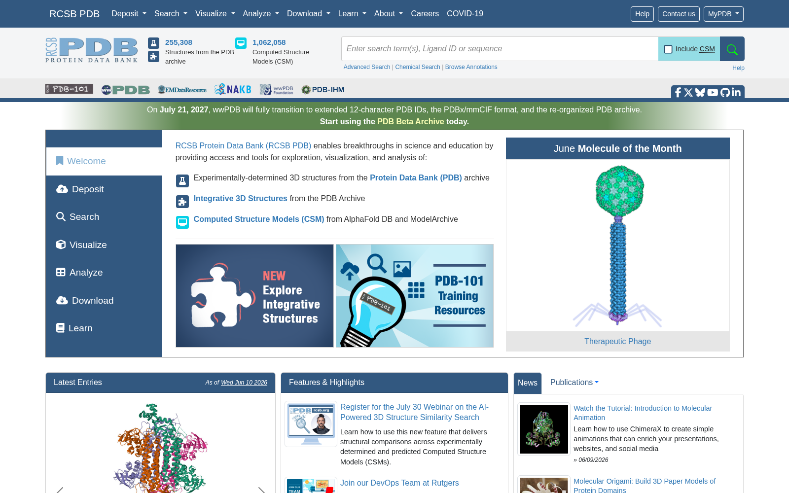 RCSB PDB 数据集图片