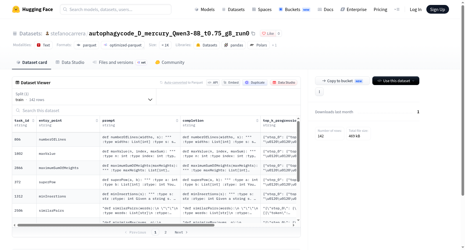 stefanocarrera/autophagycode_D_mercury_Qwen3-8B_lr0.0001_c142_trust_t0.75_g9_run0 数据集图片