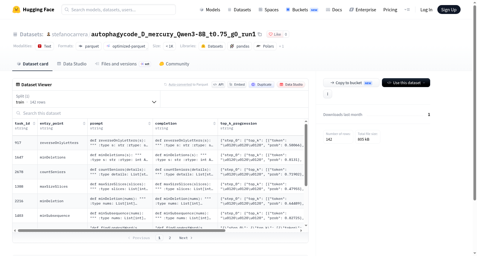 stefanocarrera/autophagycode_D_mercury_Qwen3-8B_lr0.0001_c142_trust_t0.75_g1_run1 数据集图片