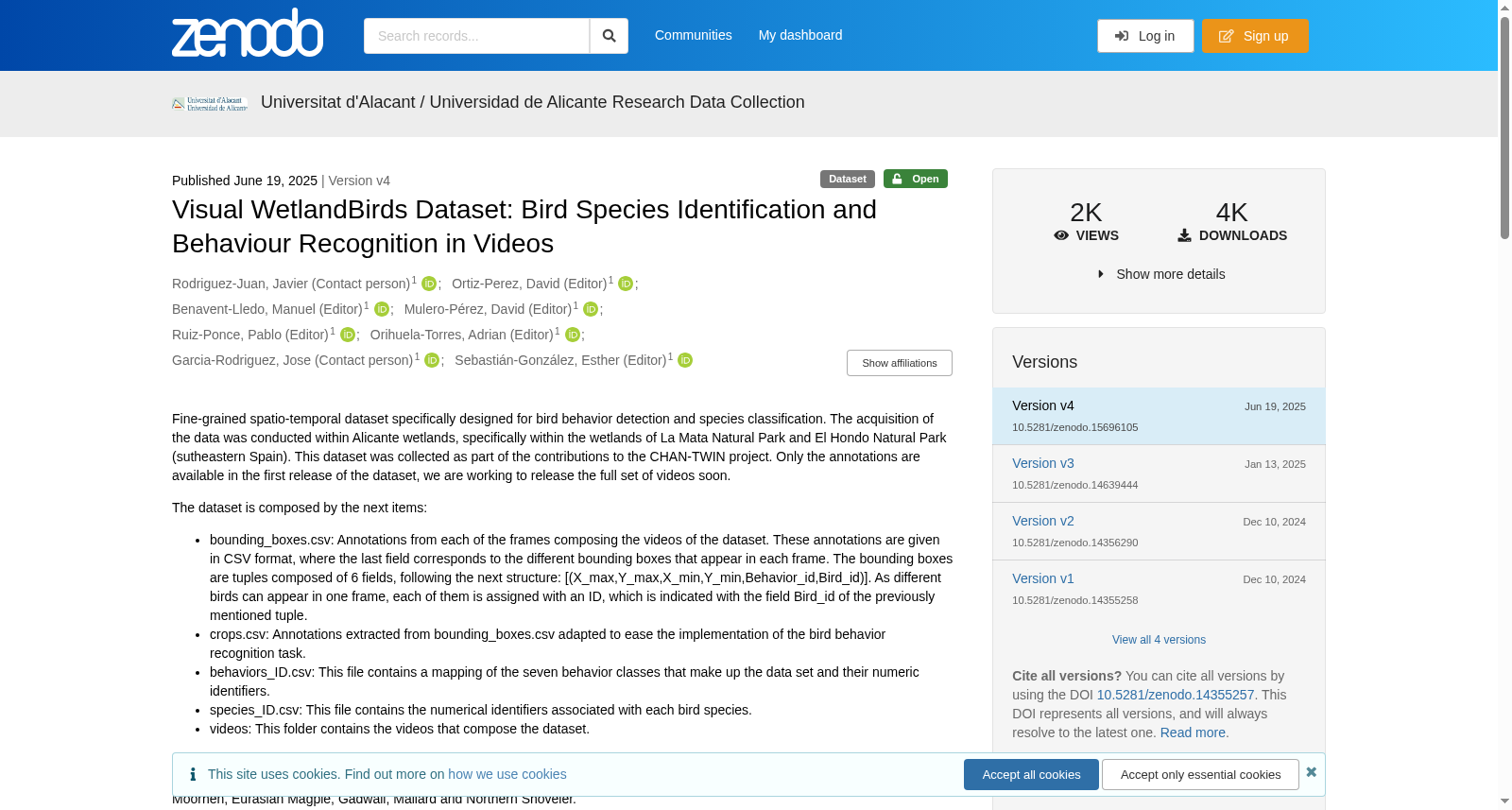 Visual WetlandBirds Dataset 数据集图片