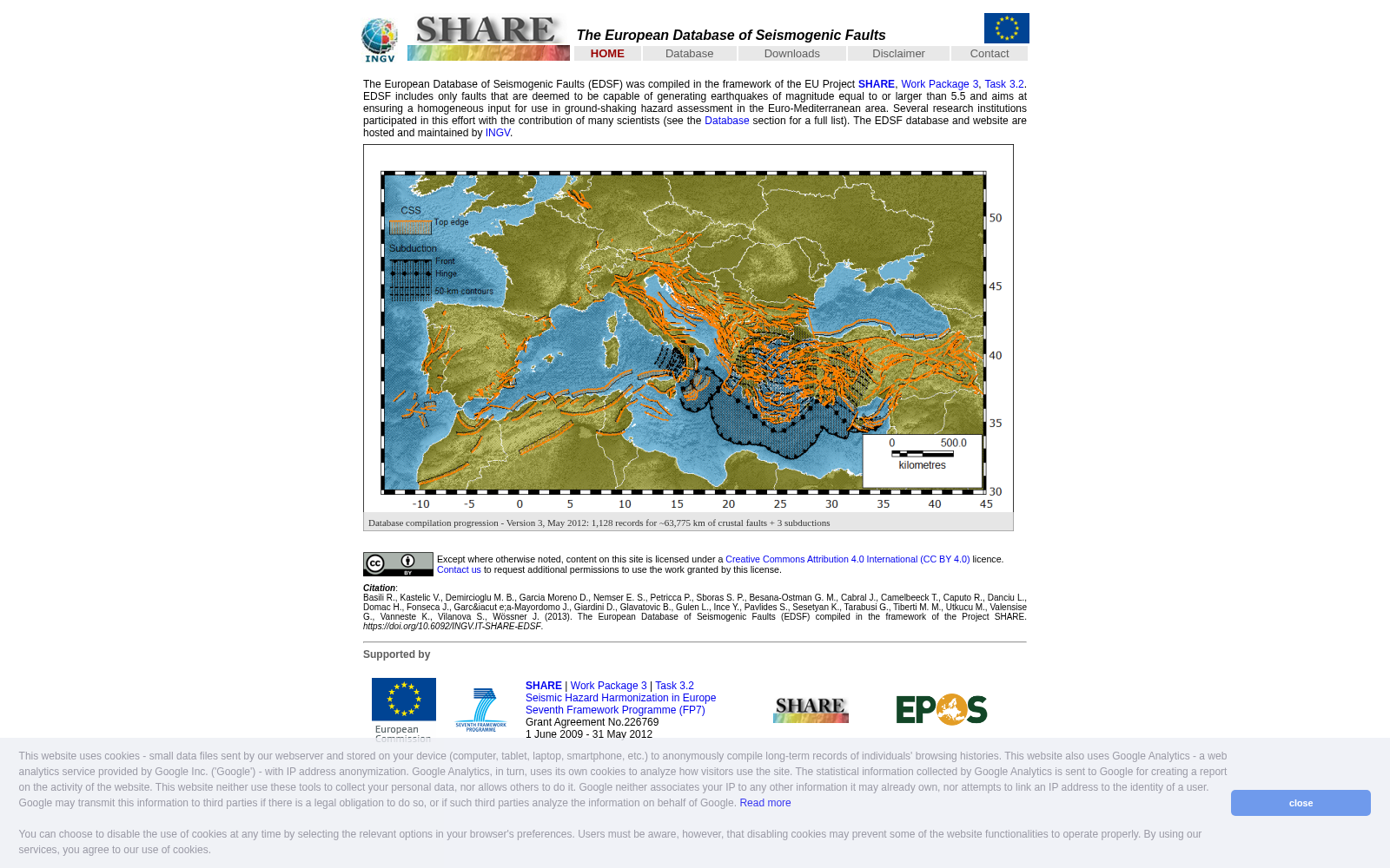 The European Database of Seismogenic Faults 数据集图片
