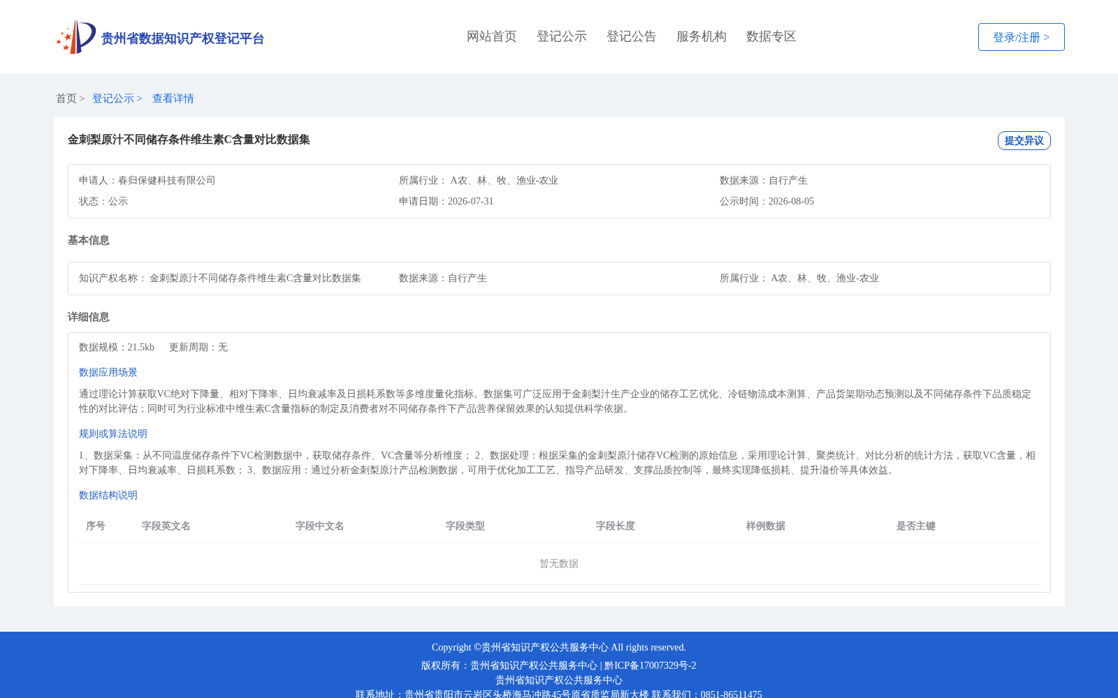 金刺梨原汁不同储存条件维生素C含量对比数据集 数据集图片