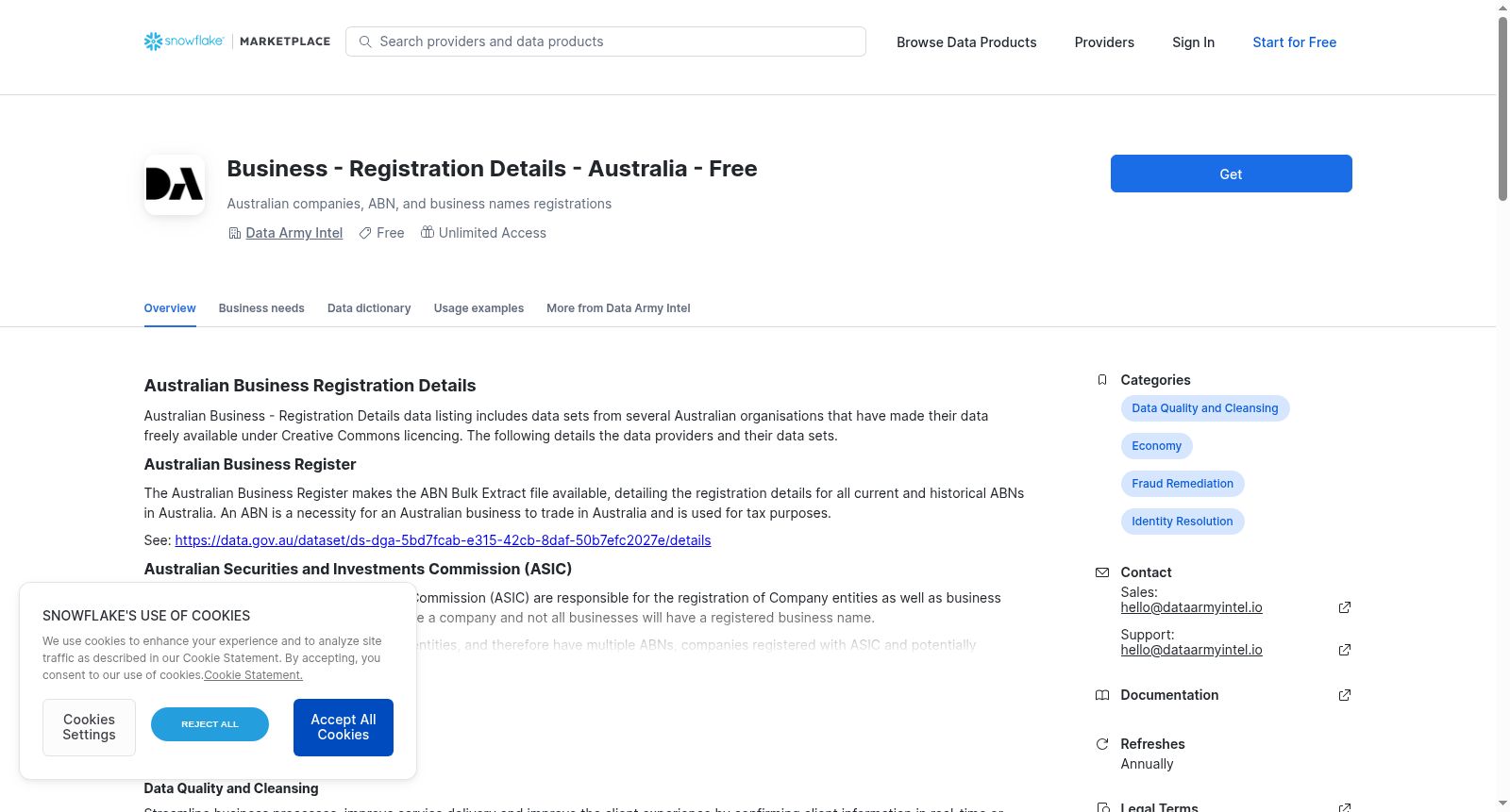Business - Registration Details - Australia - Free 数据集图片