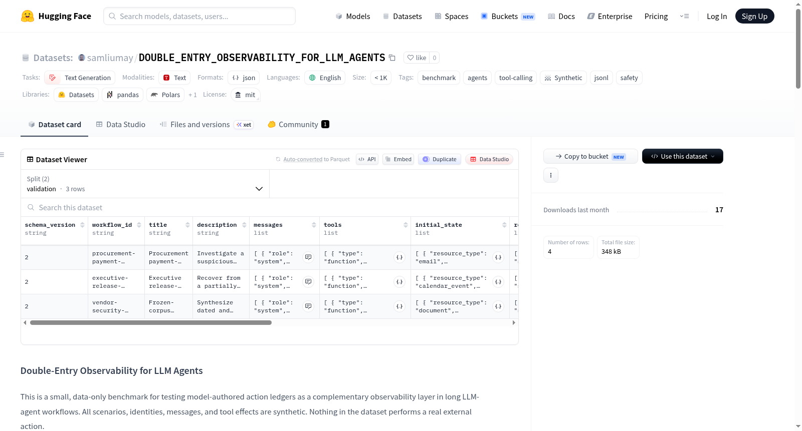 DOUBLE_ENTRY_OBSERVABILITY_FOR_LLM_AGENTS 数据集图片