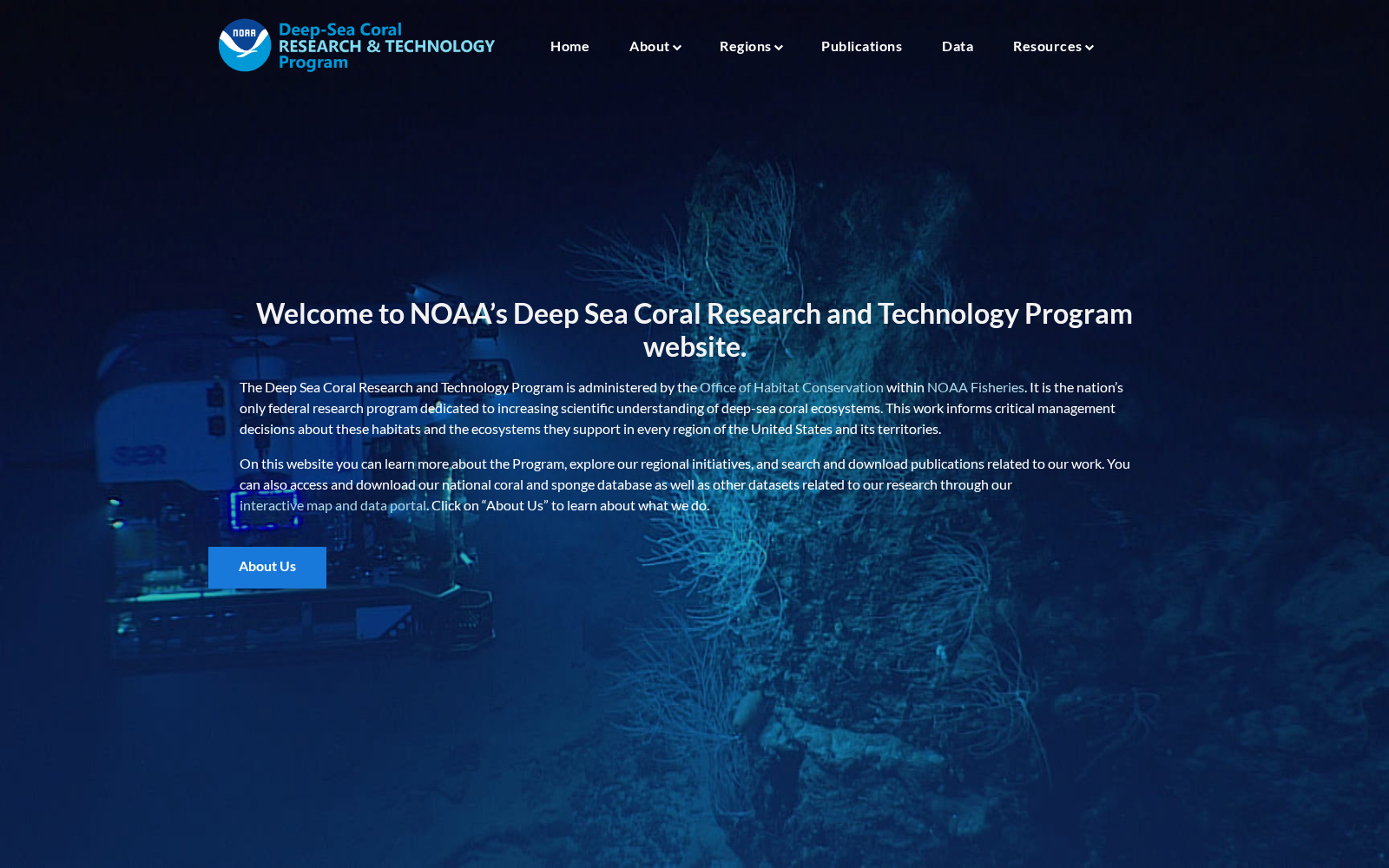 Deep-Sea Coral Data Portal 数据集图片