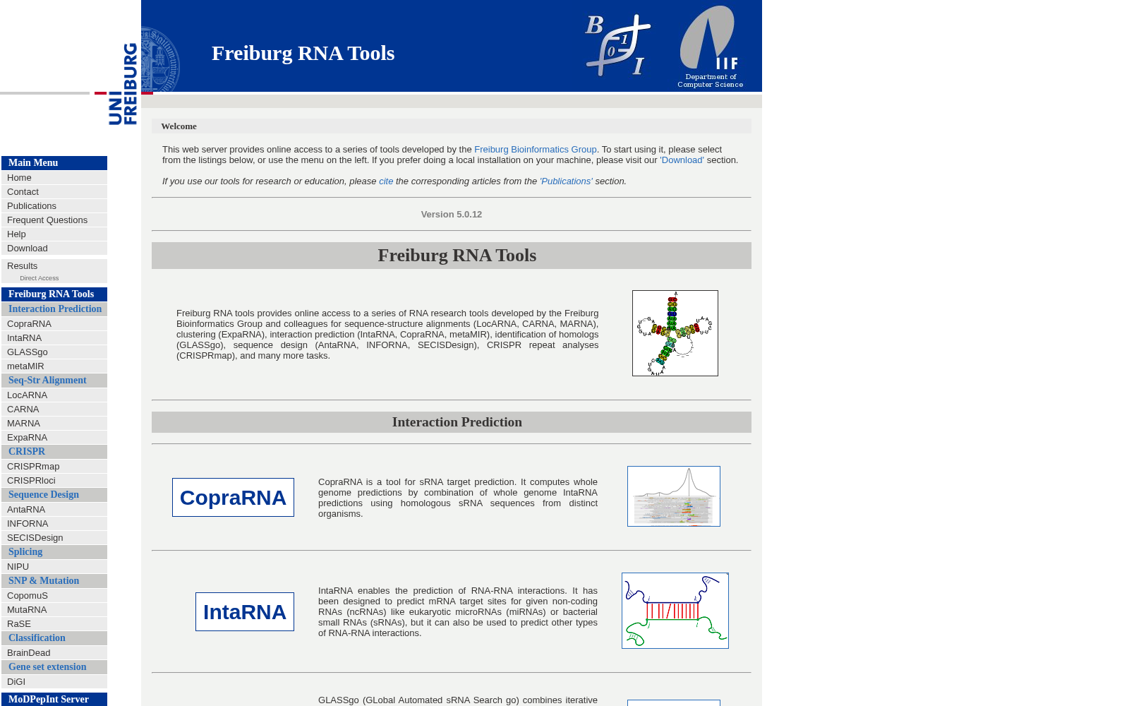 Freiburg RNA tools 数据集图片