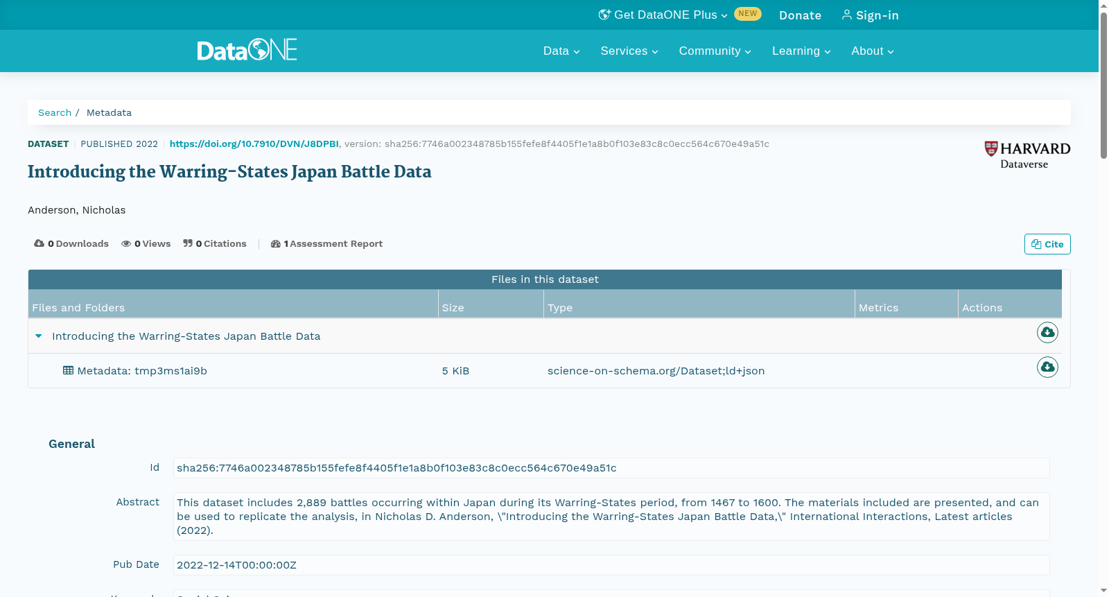 Introducing the Warring-States Japan Battle Data 数据集图片