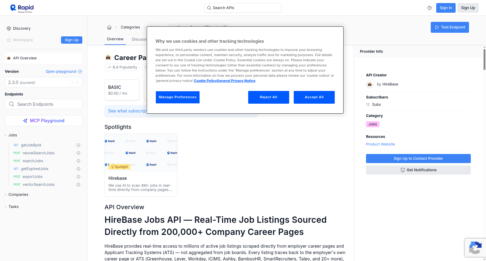 Career Page + ATS Jobs API 数据集图片