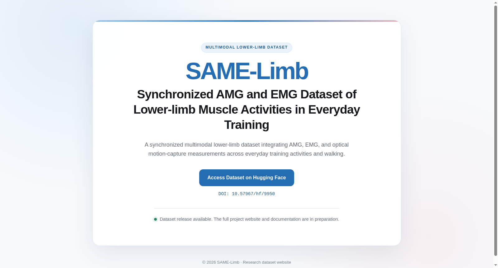 Synchronized AMG and EMG Dataset of Lower-limb Muscle Activities in Everyday Training 数据集图片