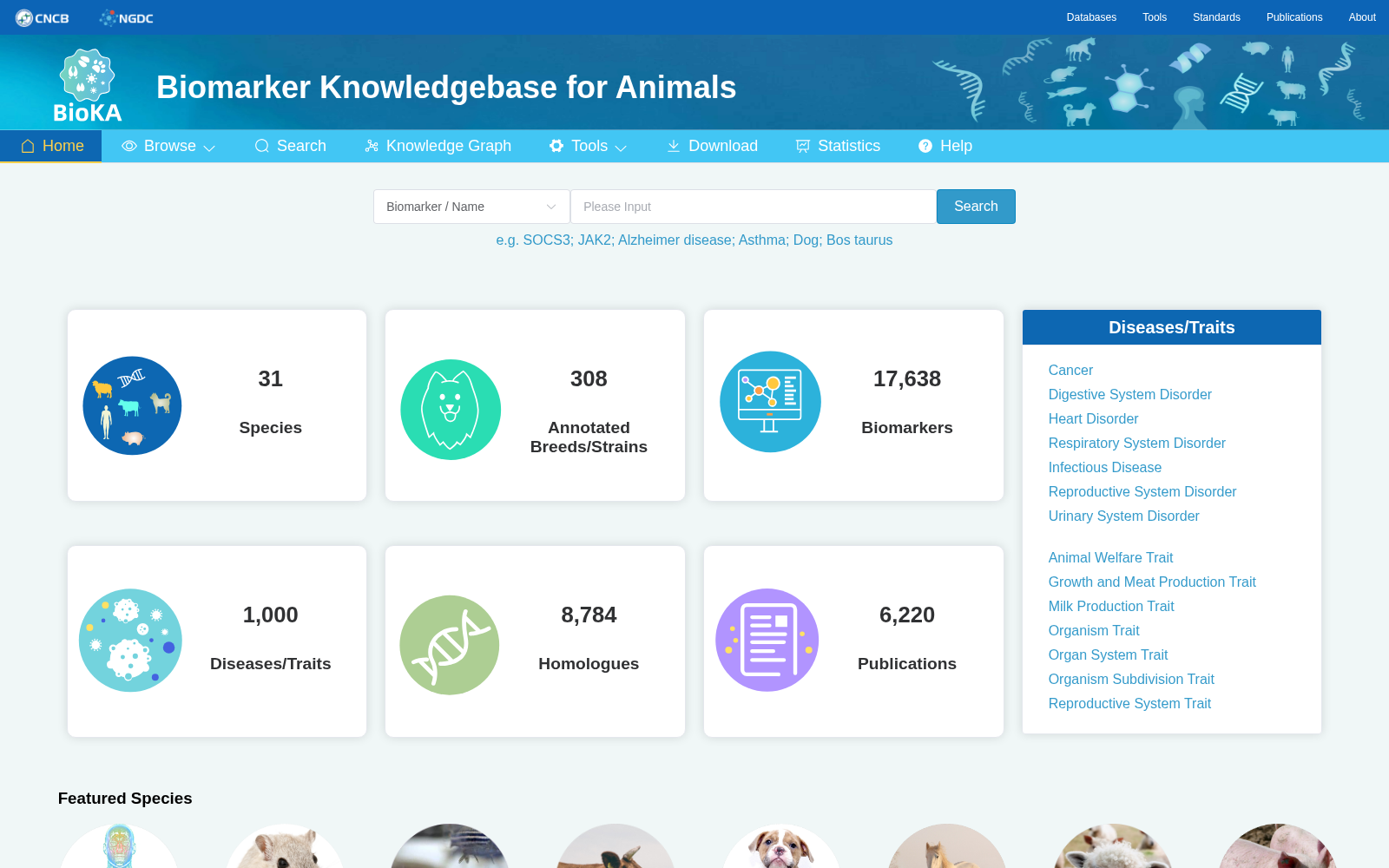 Biomarker Knowledgebase for Animals 数据集图片