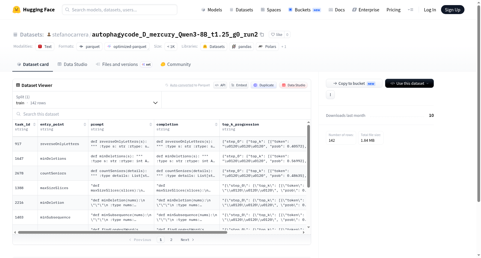 stefanocarrera/autophagycode_D_mercury_Qwen3-8B_lr0.0001_c142_trust_t1.25_g1_run2 数据集图片