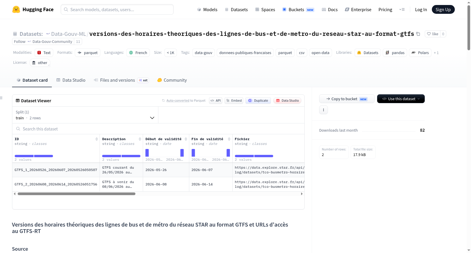 Data-Gouv-FR/versions-des-horaires-theoriques-des-lignes-de-bus-et-de-metro-du-reseau-star-au-format-gtfs 数据集图片