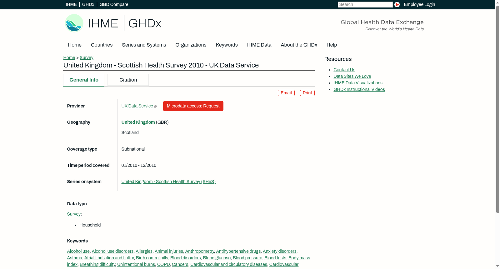 United Kingdom - Scottish Health Survey 2010 - UK Data Service 数据集图片