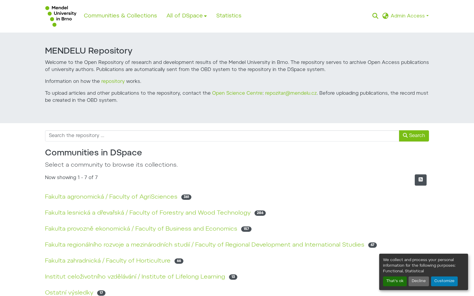 MENDELU Repository 数据集图片