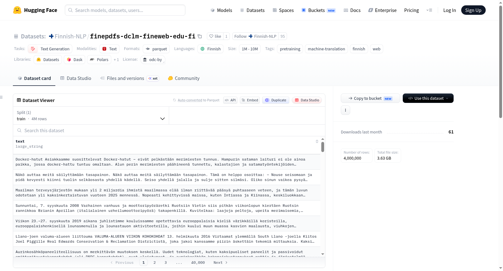 Finnish-NLP/finepdfs-dclm-fineweb-edu-fi 数据集图片
