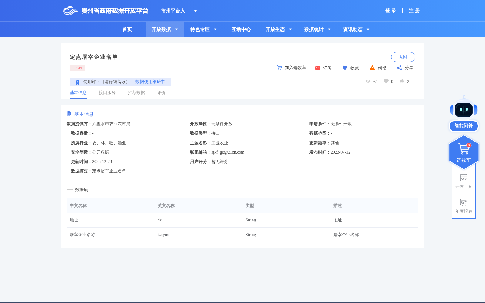 定点屠宰企业名单 数据集图片