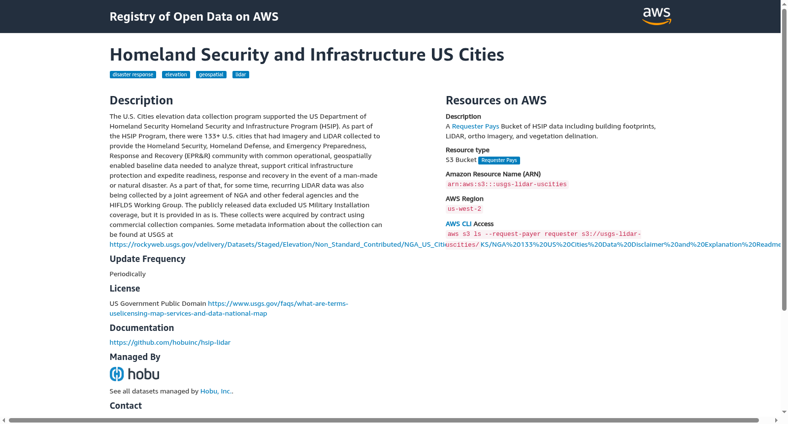 Homeland Security and Infrastructure US Cities 数据集图片