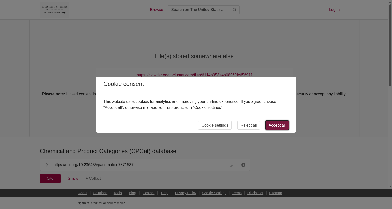 Chemical and Product Categories (CPCat) database 数据集图片