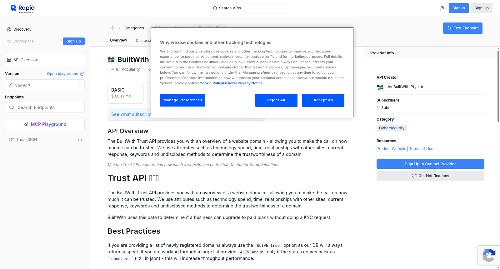 BuiltWith Trust 数据集图片