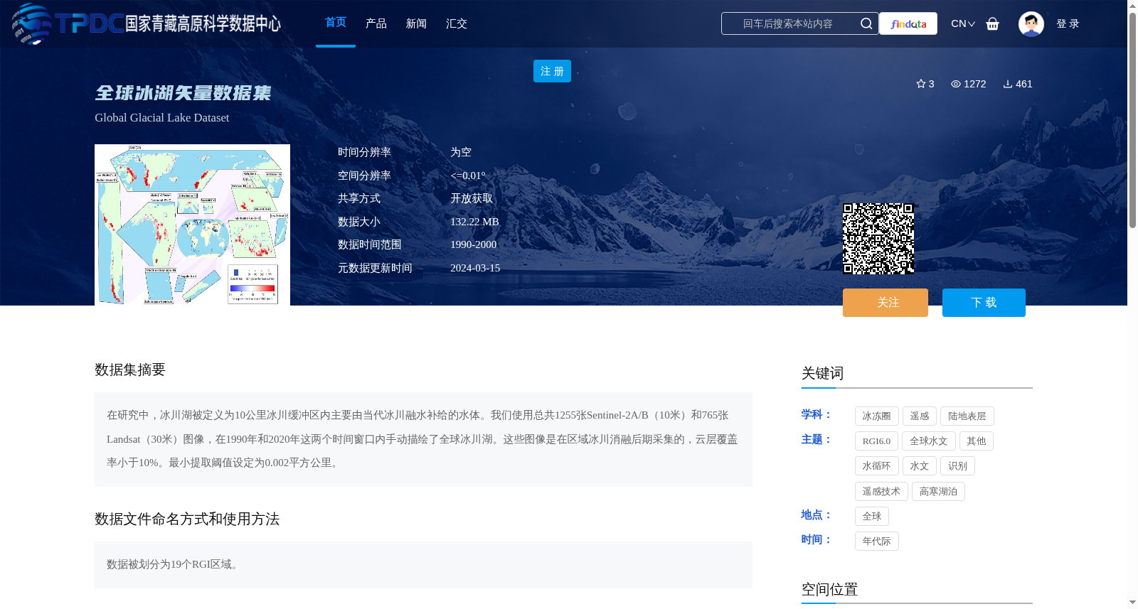全球冰湖矢量数据集 数据集图片