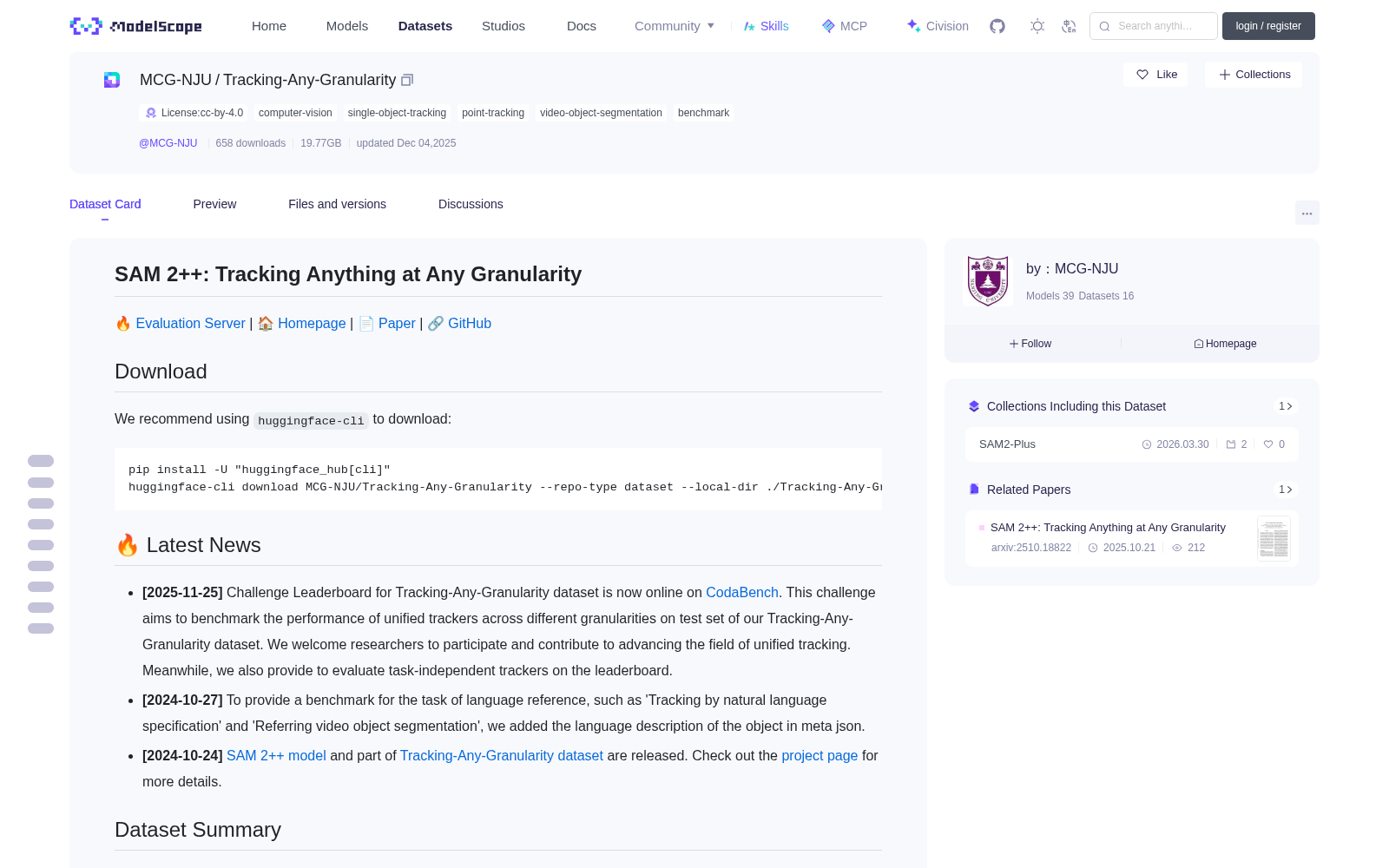 Tracking-Any-Granularity 数据集图片