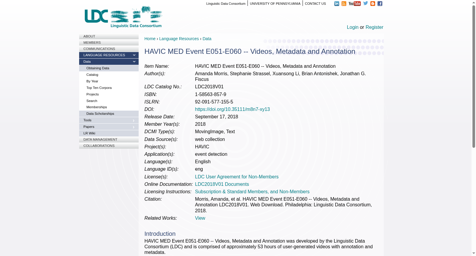 HAVIC MED Event E051-E060 -- Videos, Metadata and Annotation 数据集图片