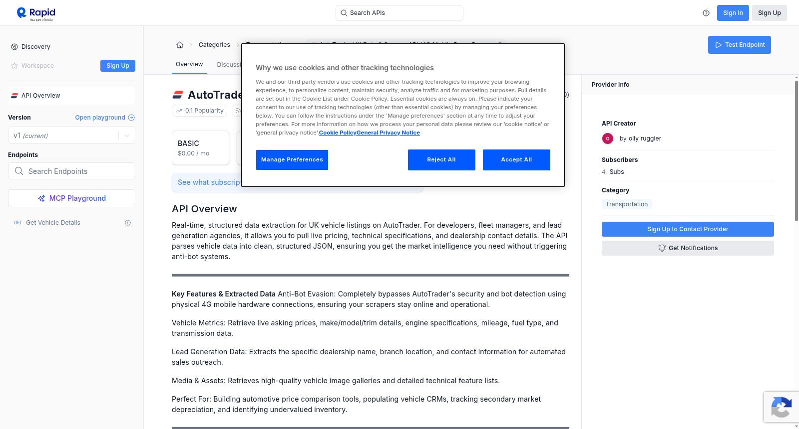 AutoTrader UK Data & Scraper API (4G Mobile Proxy Bypassed) 数据集图片
