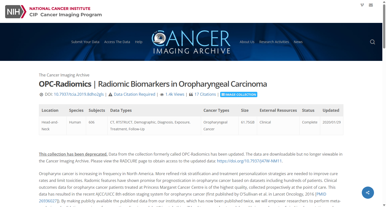 OPC-RADIOMICS