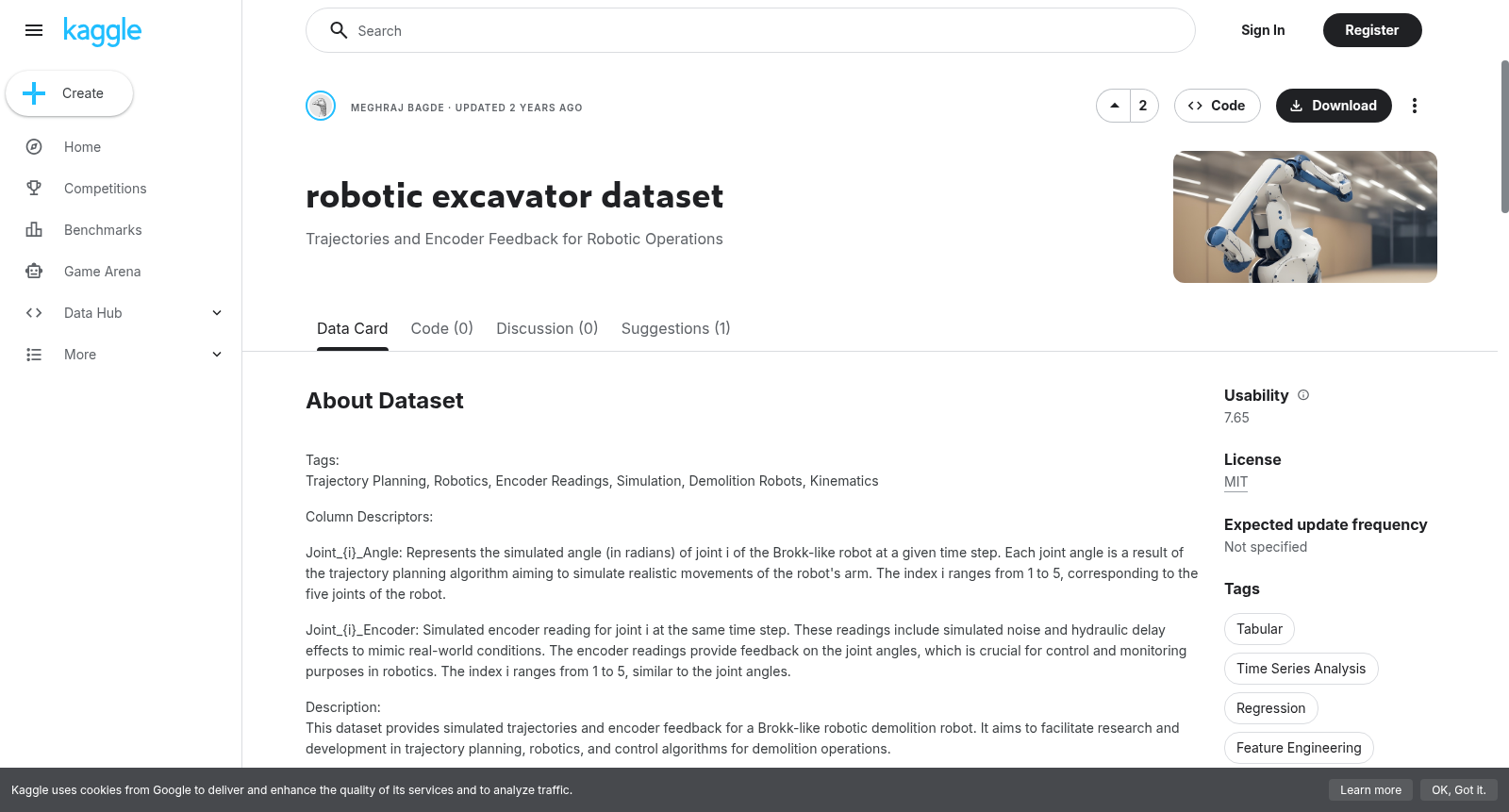 robotic excavator dataset 数据集图片