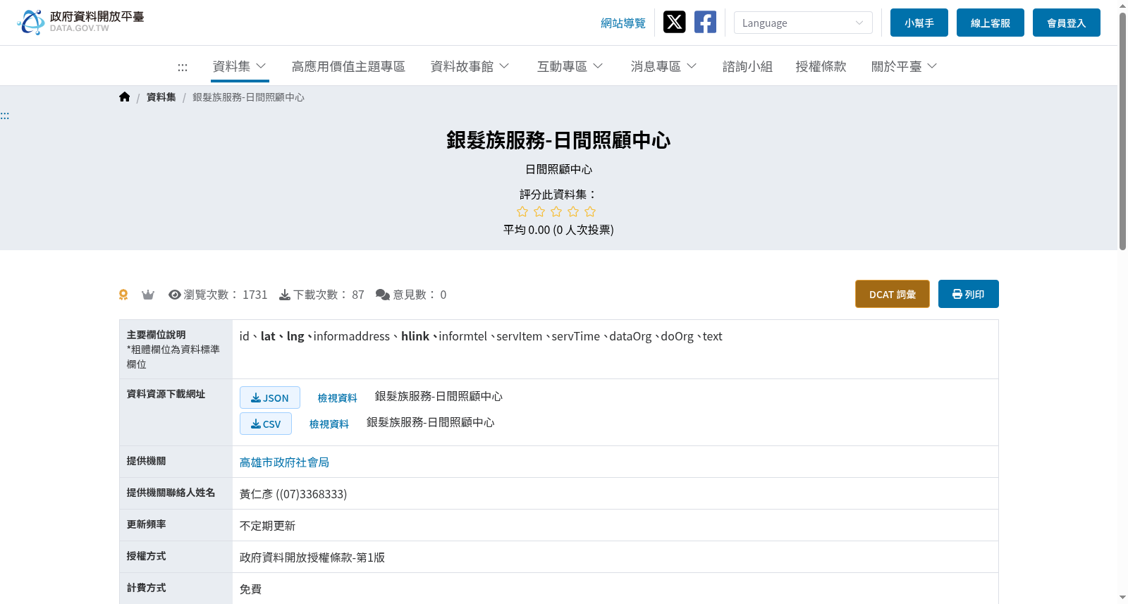 銀髮族服務-日間照顧中心 数据集图片