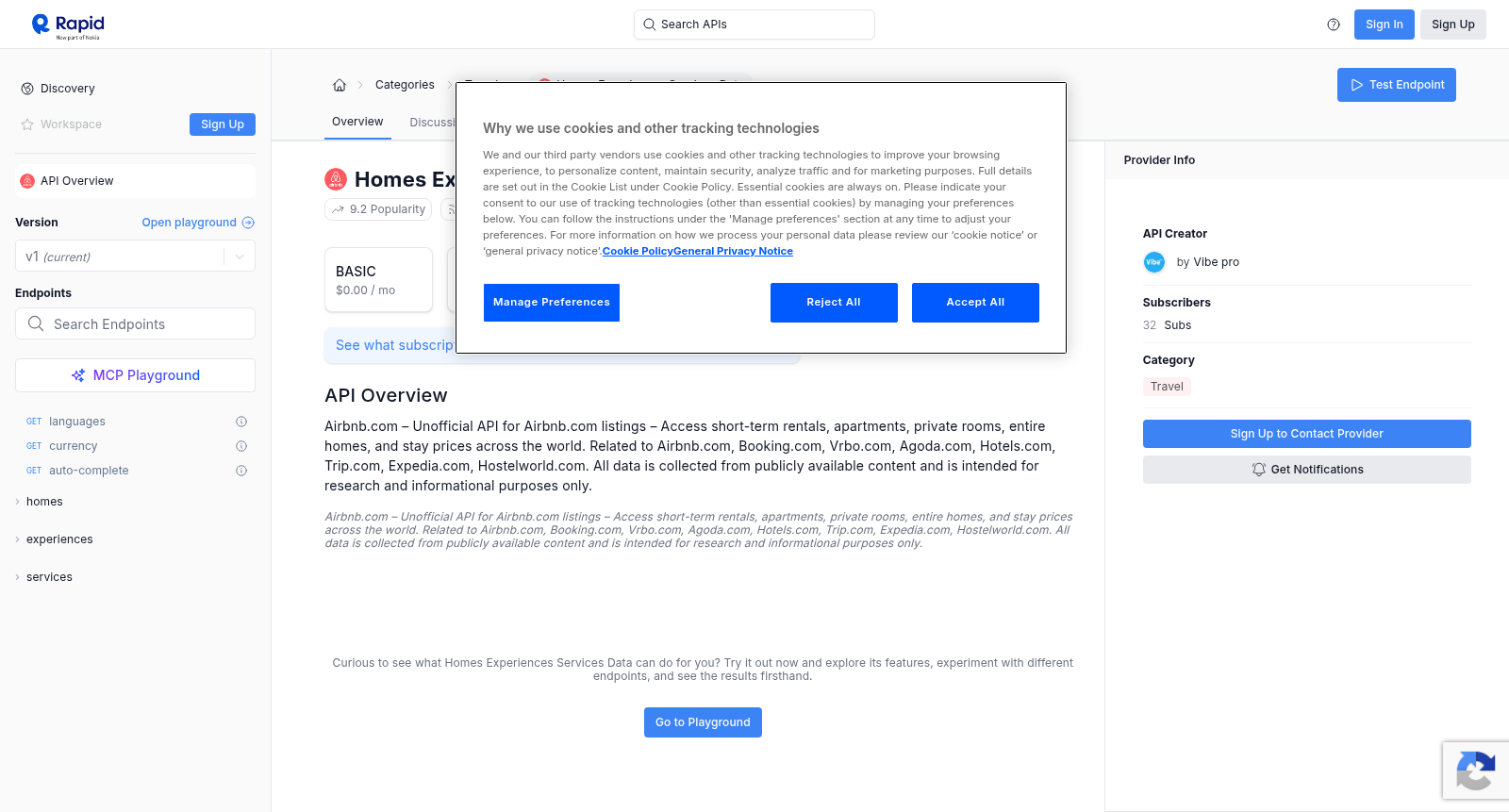 Homes Experiences Services Data 数据集图片