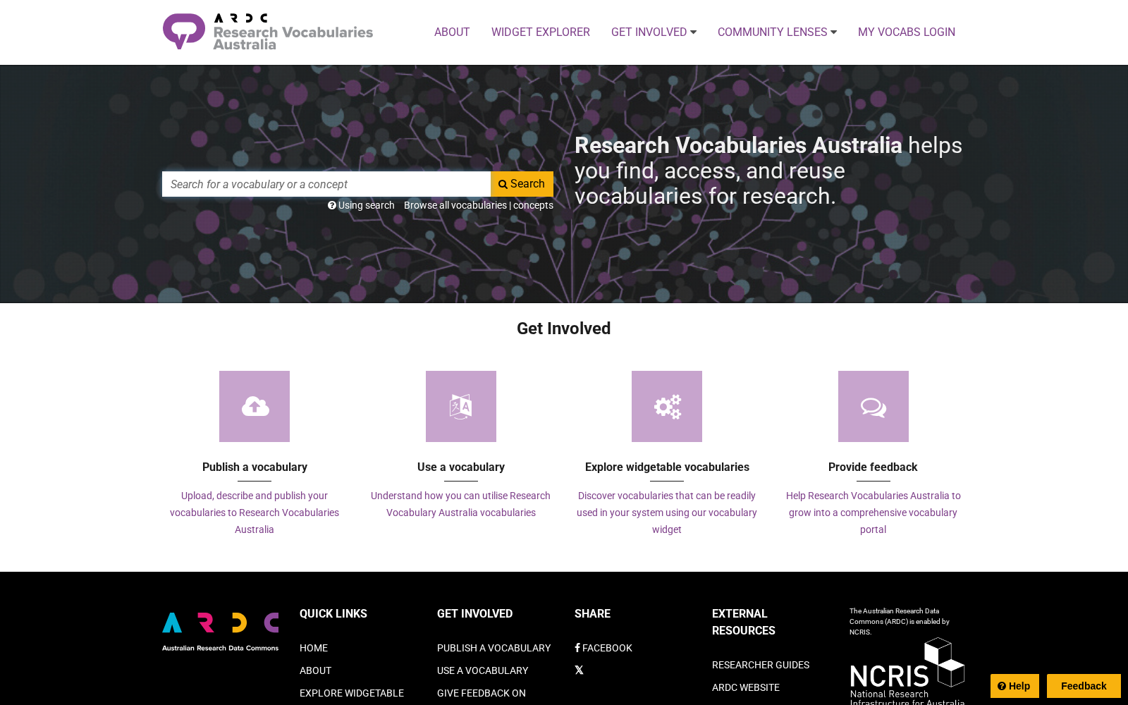 Research Vocabularies Australia 数据集图片