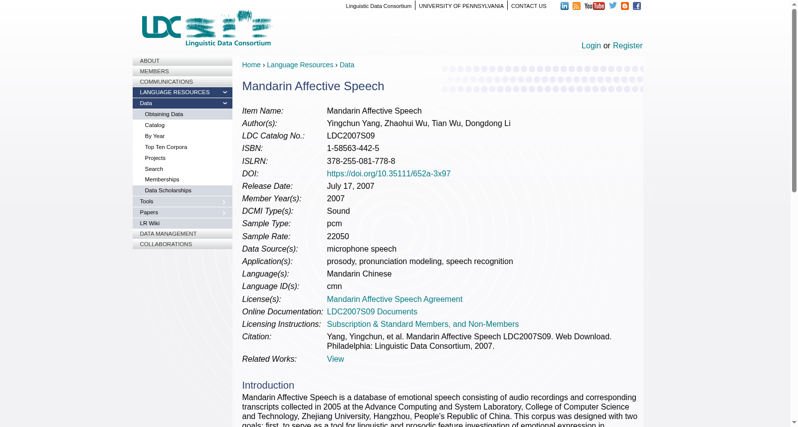 Mandarin Affective Speech 数据集图片