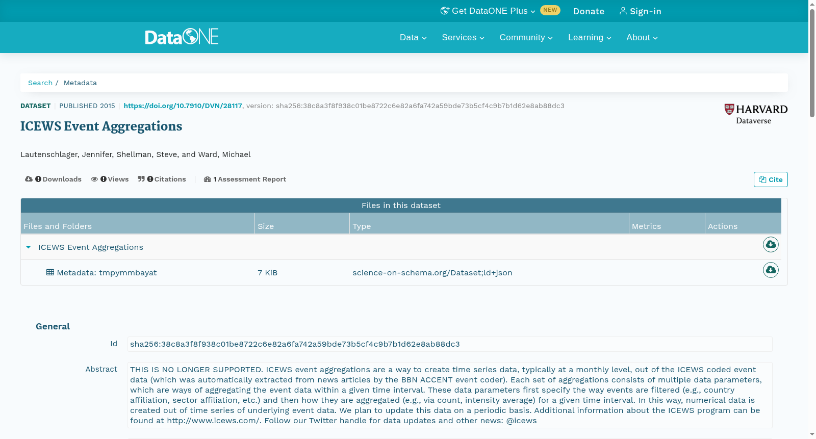 ICEWS Event Aggregations 数据集图片