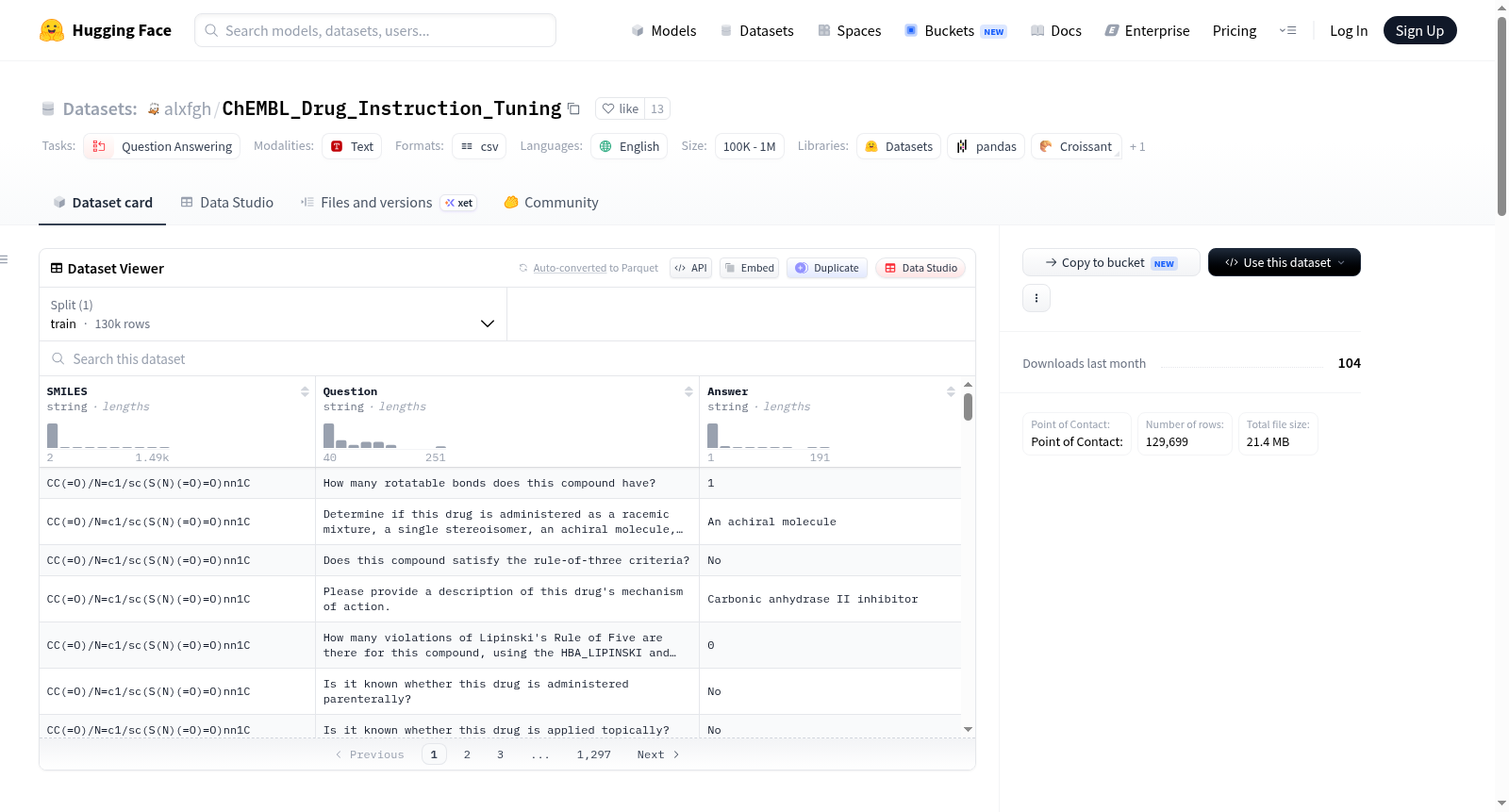 alxfgh/ChEMBL_Drug_Instruction_Tuning 数据集图片