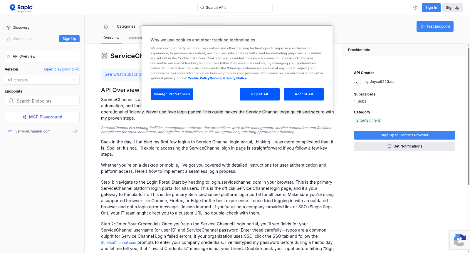 ServiceChannel com 数据集图片