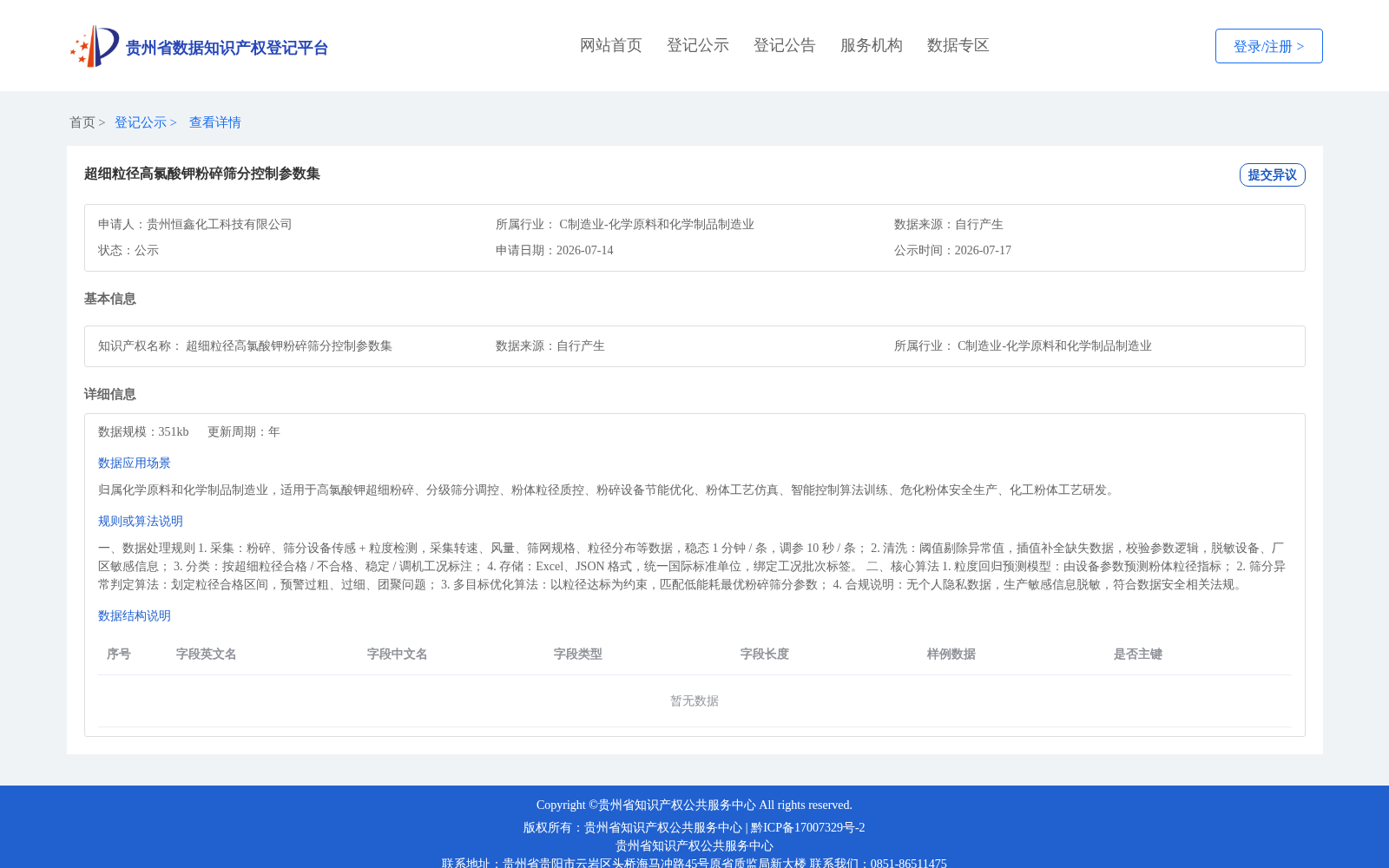 超细粒径高氯酸钾粉碎筛分控制参数集 数据集图片