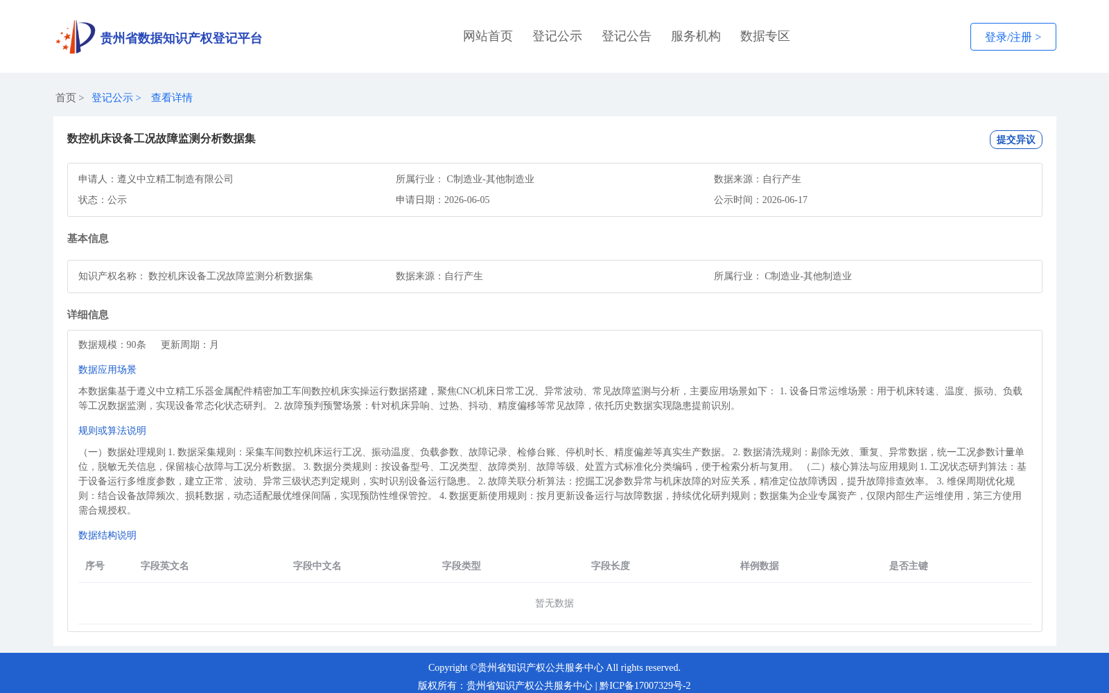 数控机床设备工况故障监测分析数据集 数据集图片