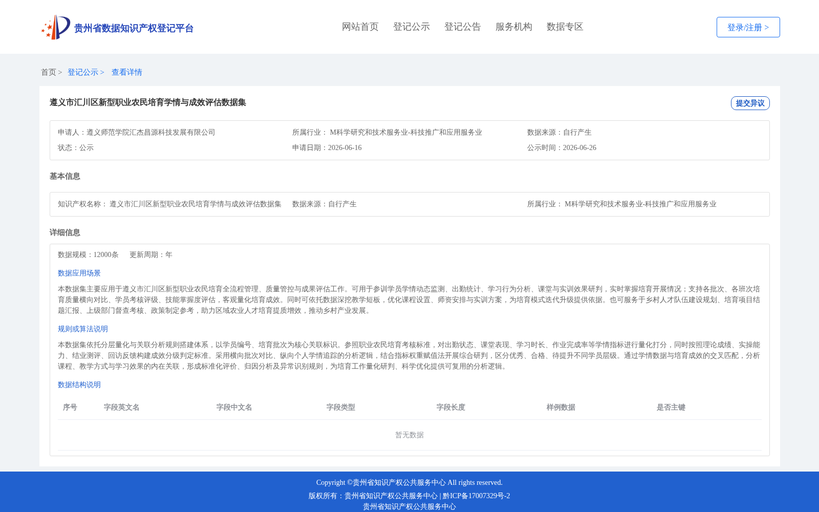 遵义市汇川区新型职业农民培育学情与成效评估数据集 数据集图片