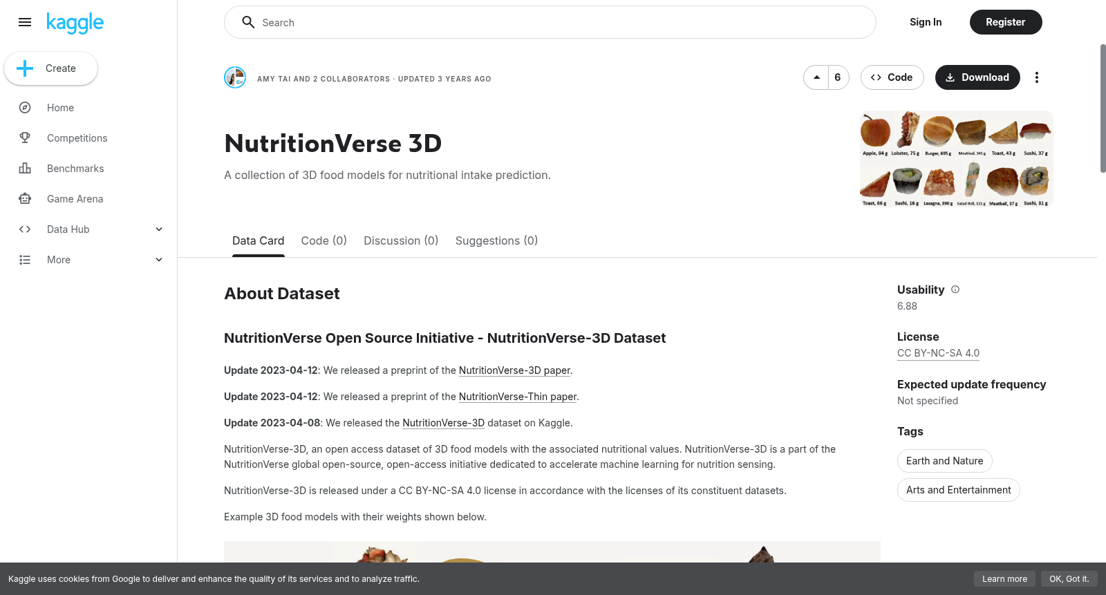 NutritionVerse-3D 数据集图片