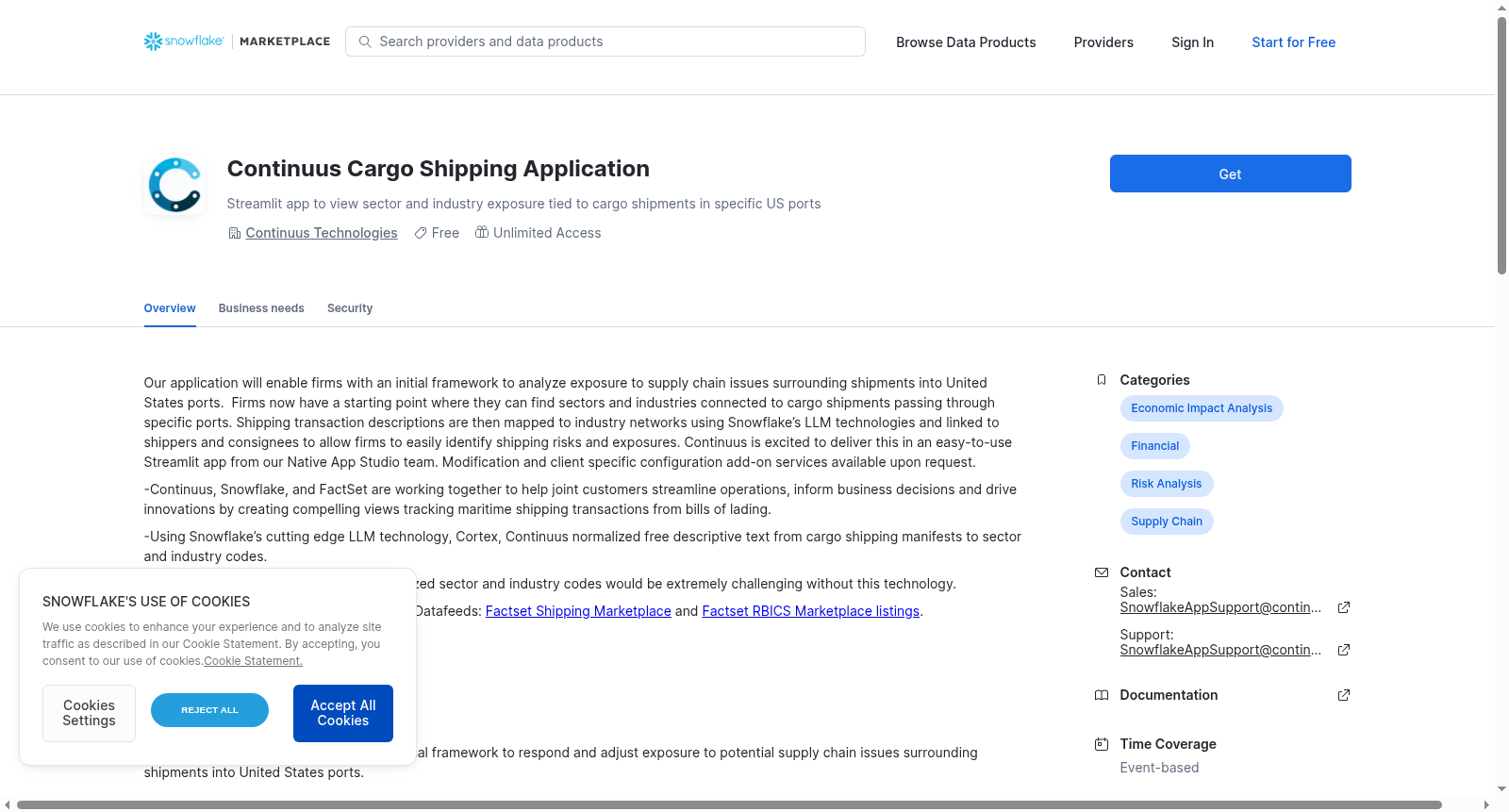 Continuus Cargo Shipping Application 数据集图片