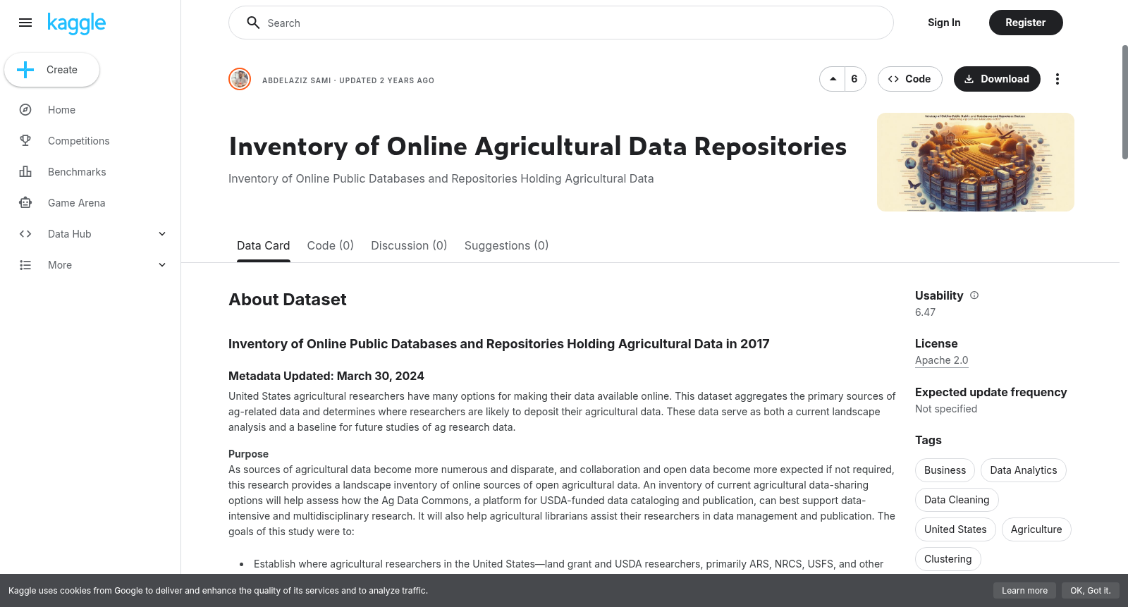 Inventory of Online Agricultural Data Repositories 数据集图片