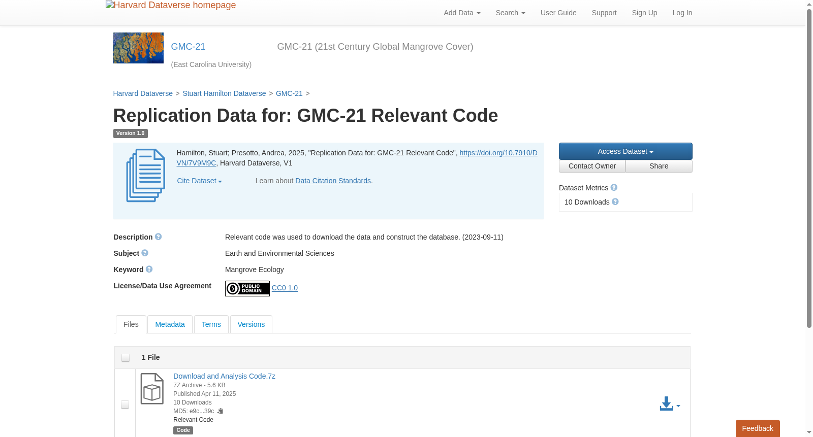Replication Data for: GMC-21 Relevant Code 数据集图片