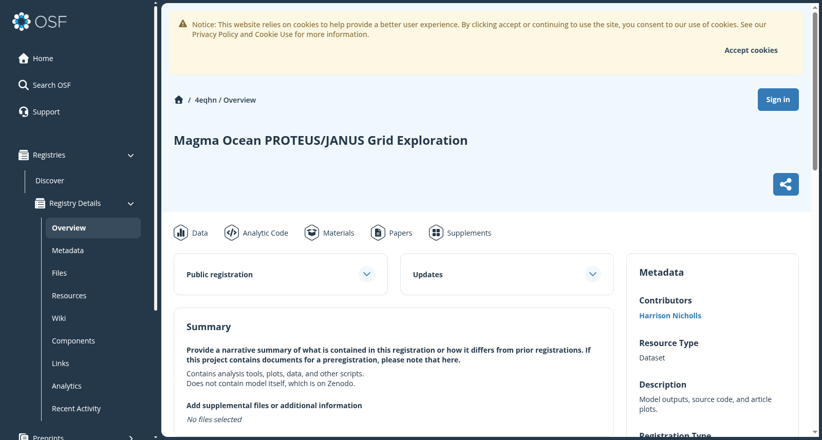 Magma ocean PROTEUS/JANUS grid exploration 数据集图片