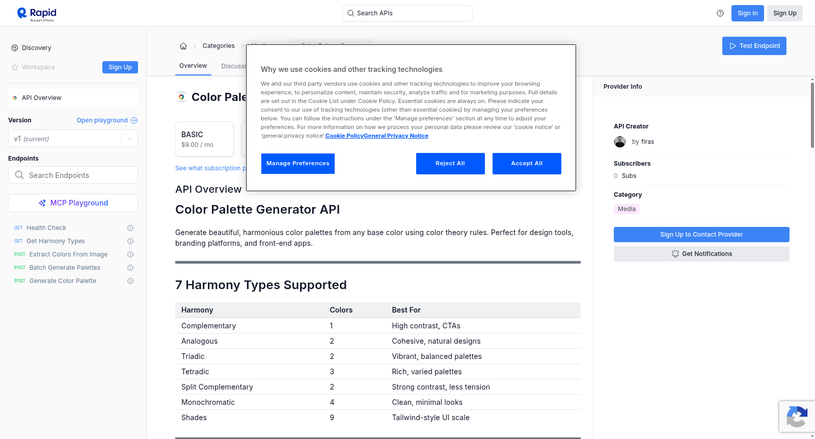 Color Palette Generator 数据集图片