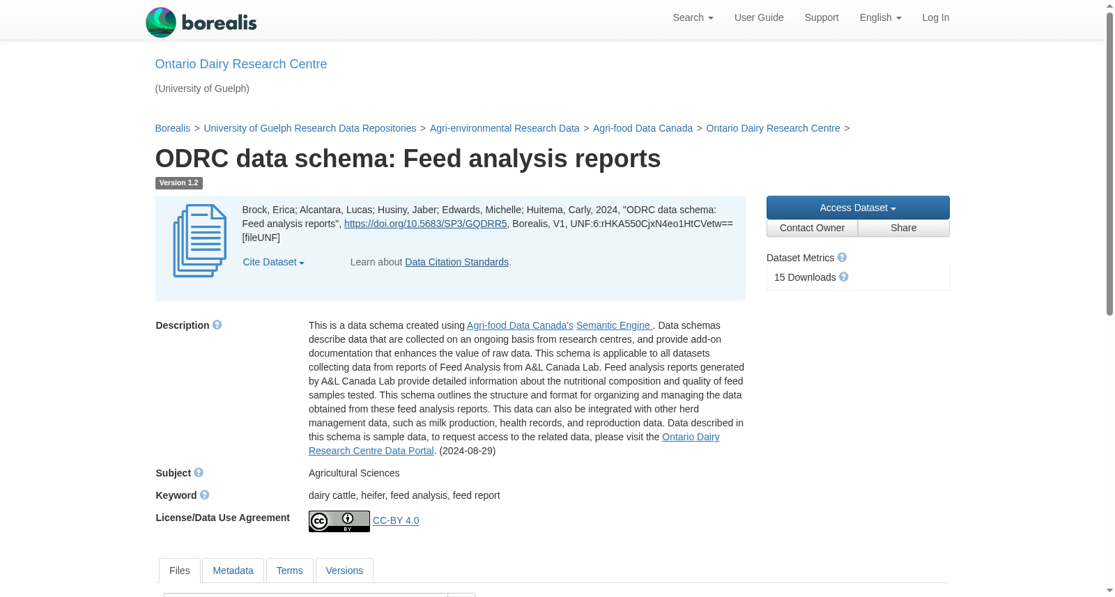ODRC data schema: Feed analysis reports 数据集图片