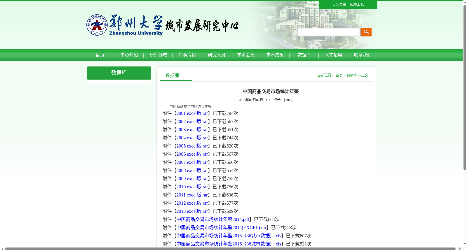 中国商品交易市场统计年鉴 数据集图片